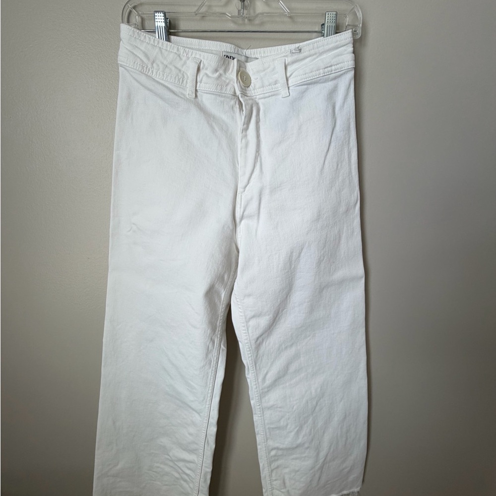 Zara Women's High Rise Jeans - White